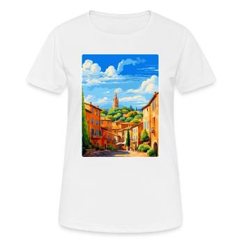 Aix En Provence France Affiche de voyage vintage WPA - T-shirt respirant Femme - blanc - Devant - AI Model Female 172 dark (172cm)