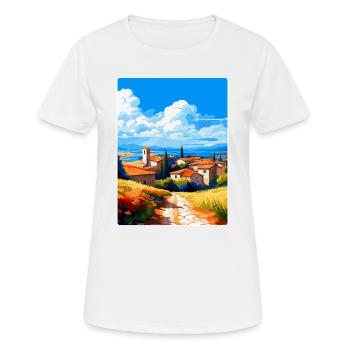 Extremadura Spain Vintage Travel Poster Souvenir - Women's Breathable T-Shirt - white - Front - AI Model Female 172 dark (172cm)