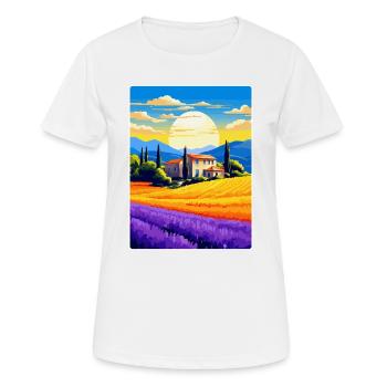 Provence Frankreich Vintage Reiseplakat Souvenir WPA - Frauen T-Shirt atmungsaktiv - Weiß - Vorne - AI Model Female 172 dark (172cm)