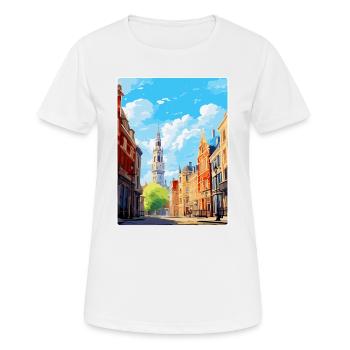 Lille Frankreich Vintage Reiseplakat WPA Souvenir - Frauen T-Shirt atmungsaktiv - Weiß - Vorne - AI Model Female 172 dark (172cm)