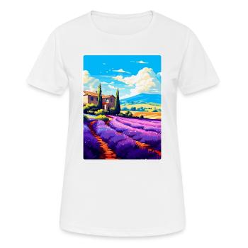 Provence Frankreich Vintage Reiseplakat Souvenir WPA - Frauen T-Shirt atmungsaktiv - Weiß - Vorne - AI Model Female 172 dark (172cm)