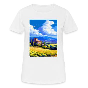 Provence Frankreich Vintage Reiseplakat Souvenir WPA - Frauen T-Shirt atmungsaktiv - Weiß - Vorne - AI Model Female 172 dark (172cm)
