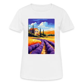 Provence Frankreich Vintage Reiseplakat Souvenir WPA - Frauen T-Shirt atmungsaktiv - Weiß - Vorne - AI Model Female 172 dark (172cm)