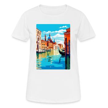 Venedig Italien Vintage Reiseplakat WPA Souvenir - Frauen T-Shirt atmungsaktiv - Weiß - Vorne - AI Model Female 172 dark (172cm)