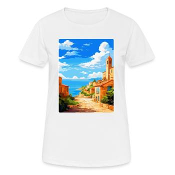 Tarragona Spain Vintage Travel Poster Souvenir WPA - Women's Breathable T-Shirt - white - Front - AI Model Female 172 dark (172cm)