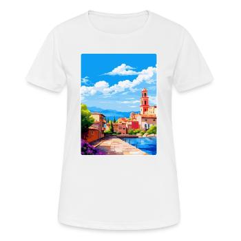 Figueres Spain Vintage Travel Poster Souvenir WPA - Women's Breathable T-Shirt - white - Front - AI Model Female 172 dark (172cm)