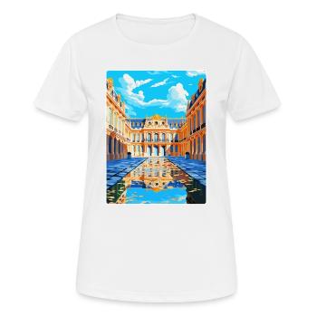 Versailles Palace France Vintage Travel Poster WPA - Women's Breathable T-Shirt - white - Front - AI Model Female 172 dark (172cm)