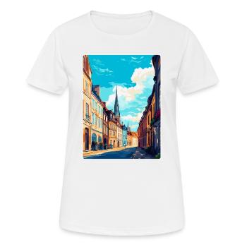 Dijon Frankreich Vintage Reiseposter WPA Souvenir - Frauen T-Shirt atmungsaktiv - Weiß - Vorne - AI Model Female 172 dark (172cm)