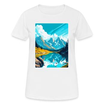Berge Polen Vintage Reise Poster WPA - Frauen T-Shirt atmungsaktiv - Weiß - Vorne - AI Model Female 172 dark (172cm)