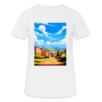 Extremadura Spain Vintage Travel Poster Souvenir - Women's Breathable T-Shirt - white - Front - AI Model Female 172 dark (172cm)