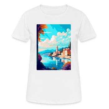 Split Kroatien Vintage Reiseplakat WPA Souvenir - Frauen T-Shirt atmungsaktiv - Weiß - Vorne - AI Model Female 172 dark (172cm)