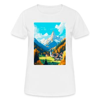 Berchtesgaden Allemagne Affiche de voyage vintage WPA - T-shirt respirant Femme - blanc - Devant - AI Model Female 172 dark (172cm)