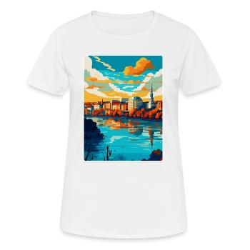 Belgrade Serbie Affiche de voyage vintage Souvenir WPA - T-shirt respirant Femme - blanc - Devant - AI Model Female 172 dark (172cm)