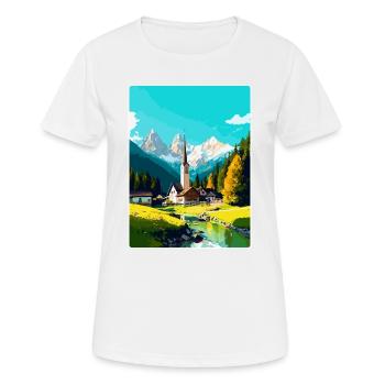 Garmisch Partenkirchen Deutschland Reiseplakat WPA - Frauen T-Shirt atmungsaktiv - Weiß - Vorne - AI Model Female 172 dark (172cm)