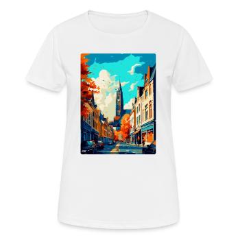 Maastricht Niederlande Vintage Reiseplakat WPA - Frauen T-Shirt atmungsaktiv - Weiß - Vorne - AI Model Female 172 dark (172cm)