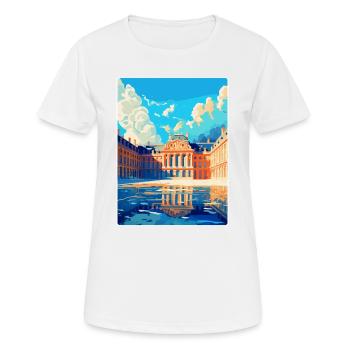 Versailles Frankreich Vintage Reiseplakat Souvenir - Frauen T-Shirt atmungsaktiv - Weiß - Vorne - AI Model Female 172 dark (172cm)