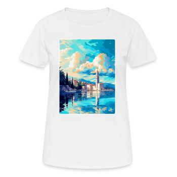 Split Kroatien Vintage Reiseplakat WPA Souvenir - Frauen T-Shirt atmungsaktiv - Weiß - Vorne - AI Model Female 172 dark (172cm)
