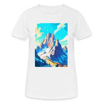 Dachstein Österreich Vintage Reiseplakat Souvenir - Frauen T-Shirt atmungsaktiv - Weiß - Vorne - AI Model Female 172 dark (172cm)