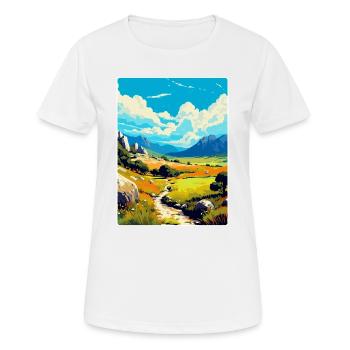 Nördlicher Velebit Kroatien Vintage Reiseplakat WPA - Frauen T-Shirt atmungsaktiv - Weiß - Vorne - AI Model Female 172 dark (172cm)