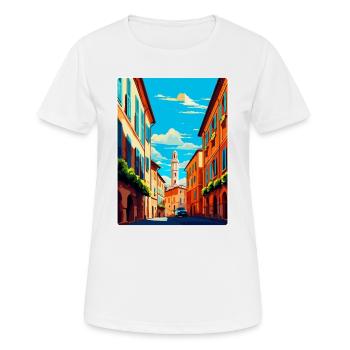 Modena Italien Vintage Reiseplakat WPA Souvenir - Frauen T-Shirt atmungsaktiv - Weiß - Vorne - AI Model Female 172 dark (172cm)