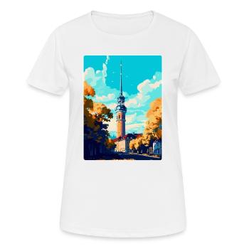 Dortmund Allemagne Poster de voyage vintage souvenir - T-shirt respirant Femme - blanc - Devant - AI Model Female 172 dark (172cm)
