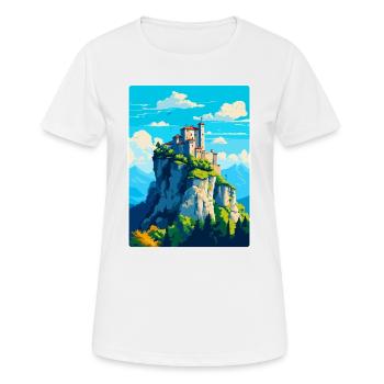 San Marino Vintage Voyage Poster Souvenir - T-shirt respirant Femme - blanc - Devant - AI Model Female 172 dark (172cm)