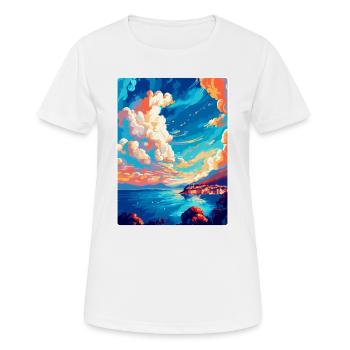 Bol Croatia Vintage Travel Poster WPA Art Souvenir - Women's Breathable T-Shirt - white - Front - AI Model Female 172 dark (172cm)