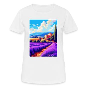 Provence Frankreich Vintage Reiseplakat Souvenir WPA - Frauen T-Shirt atmungsaktiv - Weiß - Vorne - AI Model Female 172 dark (172cm)