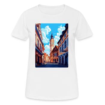 Weimar Germany Vintage Travel Poster Souvenir WPA - Women's Breathable T-Shirt - white - Front - AI Model Female 172 dark (172cm)