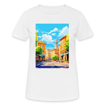 Aix En Provence France Affiche de voyage vintage WPA - T-shirt respirant Femme - blanc - Devant - AI Model Female 172 dark (172cm)