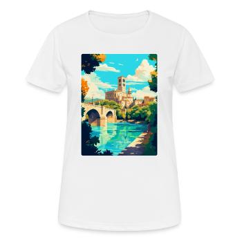 Avignon Frankreich Vintage Reiseplakat Souvenir WPA - Frauen T-Shirt atmungsaktiv - Weiß - Vorne - AI Model Female 172 dark (172cm)