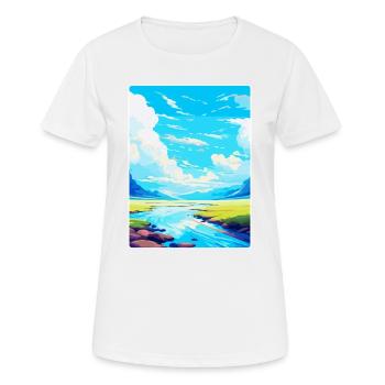 High Cup Nick Cumbria Vintage Travel Poster WPA - Women's Breathable T-Shirt - white - Front - AI Model Female 172 dark (172cm)