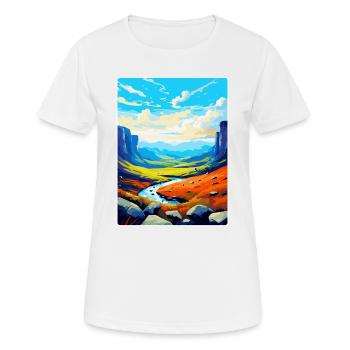High Cup Nick Cumbria Vintage Travel Poster WPA - Women's Breathable T-Shirt - white - Front - AI Model Female 172 dark (172cm)