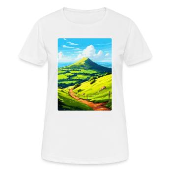 Affiche de voyage vintage Duncryne Hill Stirling WPA - T-shirt respirant Femme - blanc - Devant - AI Model Female 172 dark (172cm)