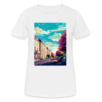 Cheltenham England Uk Travel Poster Souvenir WPA - Women's Breathable T-Shirt - white - Front - AI Model Female 172 dark (172cm)