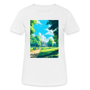Hyde Park London England Uk Travel Poster Souvenir - Women's Breathable T-Shirt - white - Front - AI Model Female 172 dark (172cm)