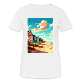 Southwold England Uk Travel Poster Souvenir WPA - Women's Breathable T-Shirt - white - Front - AI Model Female 172 dark (172cm)