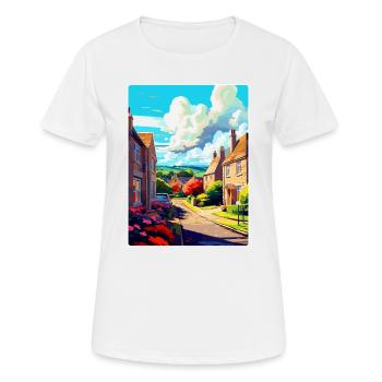 Bathampton England Uk Travel Poster Souvenir WPA - Women's Breathable T-Shirt - white - Front - AI Model Female 172 dark (172cm)