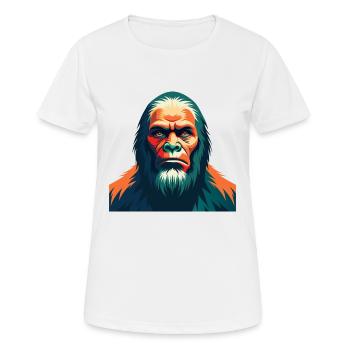 Big Foot Cartoon Character Colorful Pet Animal - Women's Breathable T-Shirt - white - Front - AI Model Female 172 dark (172cm)