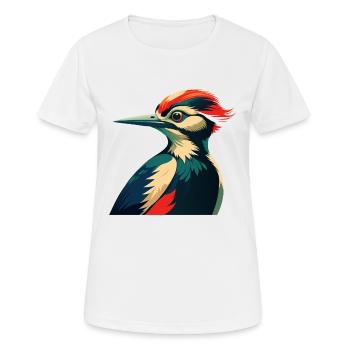 Pic Personnage De Dessin Animé Animal De Compagnie Coloré - T-shirt respirant Femme - blanc - Devant - AI Model Female 172 dark (172cm)