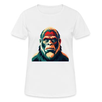 Big Foot Cartoon Character Colorful Pet Animal - Women's Breathable T-Shirt - white - Front - AI Model Female 172 dark (172cm)