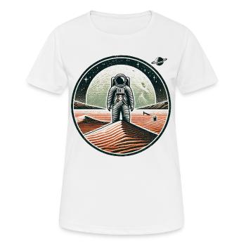 Astronaute - T-shirt respirant Femme - blanc - Devant - AI Model Female 172 dark (172cm)