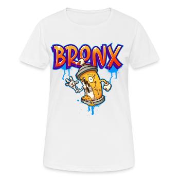 Bronx Graffiti - Frauen T-Shirt atmungsaktiv - Weiß - Vorne - AI Model Female 172 dark (172cm)