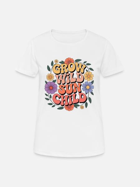 Hippie - T-shirt respirant Femme - blanc