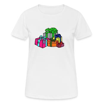 cadeaux - T-shirt respirant Femme - blanc - Devant - AI Model Female 172 dark (172cm)