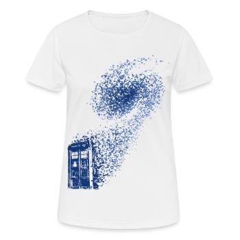 TARDIS: Time and Relative Dimension in Space - Women's Breathable T-Shirt - white - Front - AI Model Female 172 dark (172cm)