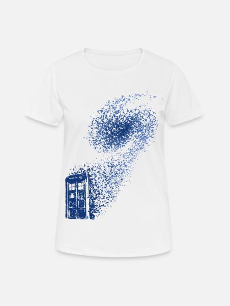 TARDIS: Time and Relative Dimension in Space - Women's Breathable T-Shirt - white