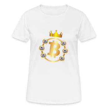 Bitcoin Rich Bitcoin Millionaire BTC Millionaire - T-shirt respirant Femme - blanc - Devant - AI Model Female 172 dark (172cm)