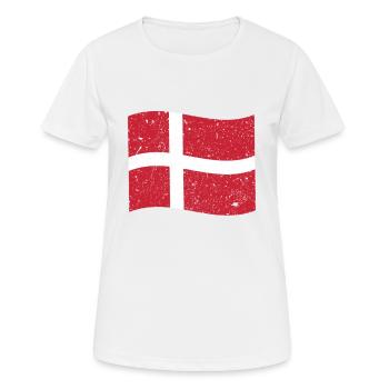 Denmark Flag Denmark Flag Dansk Flag - Women's Breathable T-Shirt - white - Front - AI Model Female 172 dark (172cm)