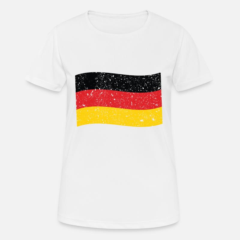 Germany Flag German Flag - Women's Breathable T-Shirt - white